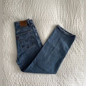 Levi’s Ribcage Straight Indigo Jeans